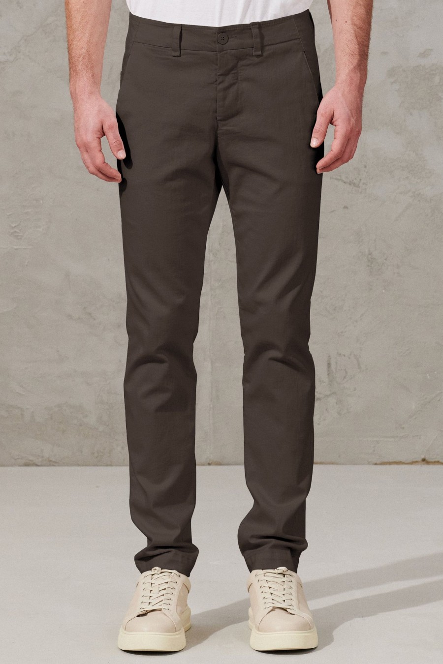 Uomo - Primavera Estate Transit | Pantalone Chino Regular-Fit In Cotone Stretch