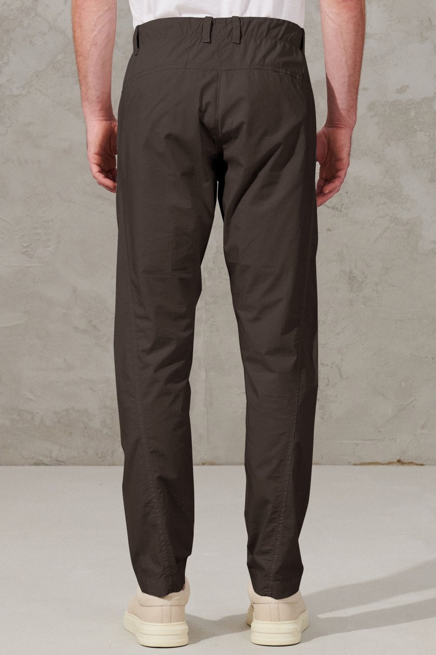 Uomo - Primavera Estate Transit | Pantalone Chino In Tela Di Cotone Con Cintura Elastica