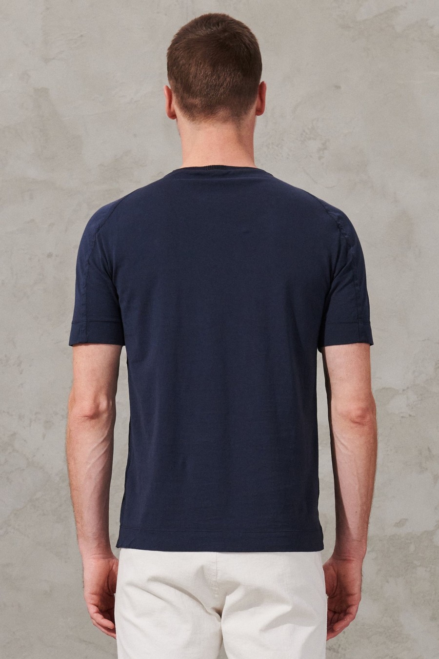 Uomo - Primavera Estate Transit | T-Shirt Girocollo Regular-Fit In Jersey Di Cotone. Bordo Collo In Maglia