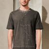 Uomo - Primavera Estate Transit | T-Shirt Oversize Con Trattamento Fade In Jersey Di Cotone Con Inserto Di Maglia