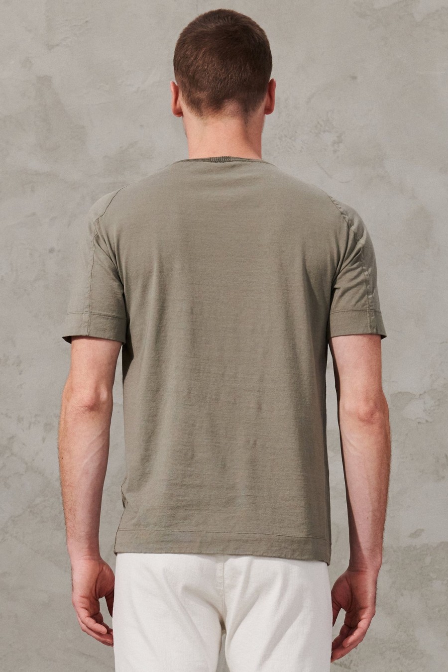 Uomo - Primavera Estate Transit | T-Shirt Girocollo Regular-Fit In Jersey Di Cotone. Bordo Collo In Maglia