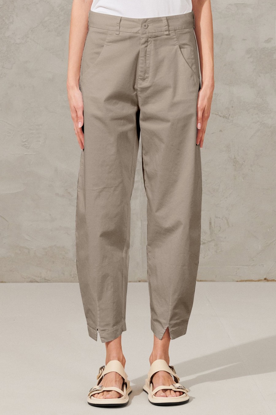 Donna - Primavera Estate Transit | Pantalone Comfort Fit In Cotone Stretch