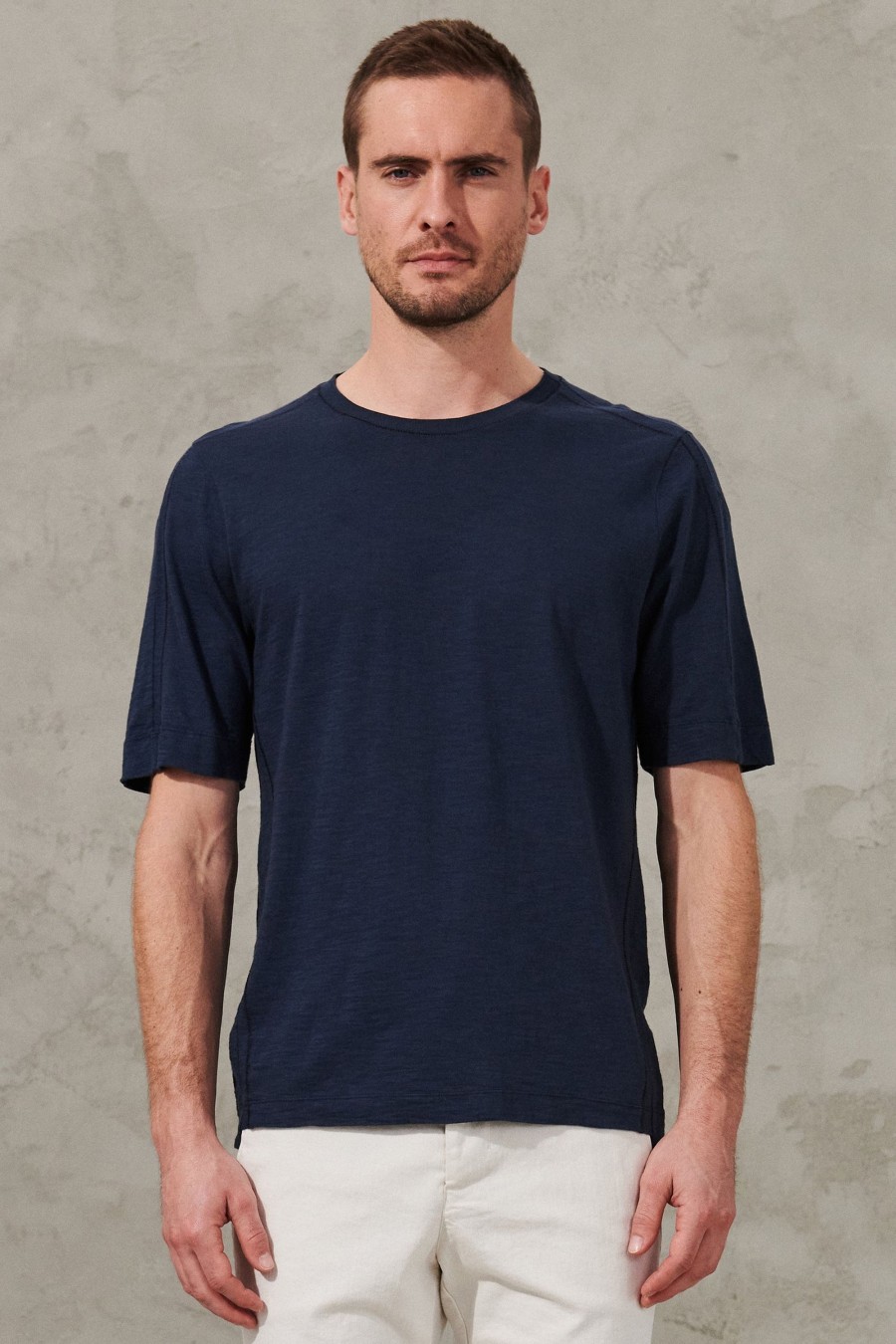 Uomo - Primavera Estate Transit | T-Shirt Loose-Fit In Jersey Di Cotone Fiammato Con Inserto In Maglia