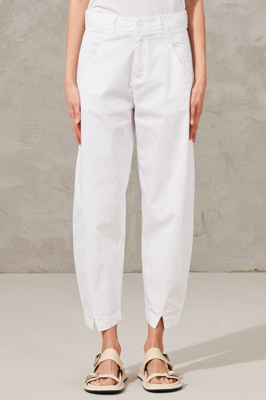 Donna - Primavera Estate Transit | Pantalone Comfort Fit In Cotone Stretch