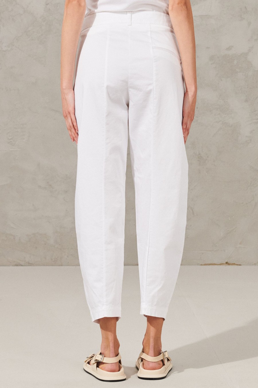 Donna - Primavera Estate Transit | Pantalone Comfort Fit In Cotone Stretch